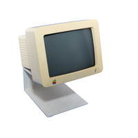 Apple IIc Monitor on white