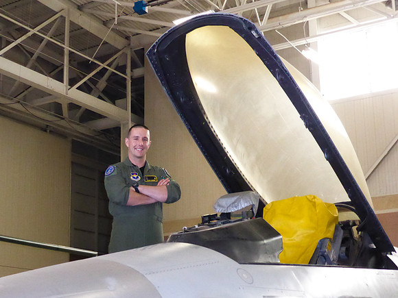 Kenny with "his" F-16