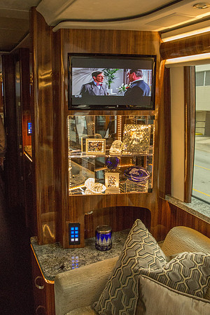 Inside Jerry's bus