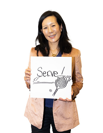 Aileen Lee with Card