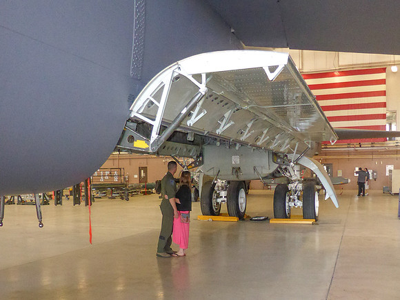 Kenny and Stephanie underneath a B-52!